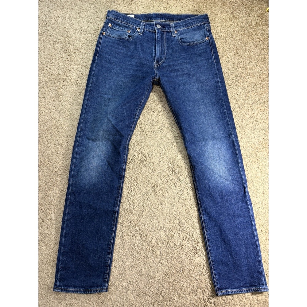 Levis Premium Denim 502 Jeans‎ Men 31x32 Straight Dark Blue Denim Preppy
